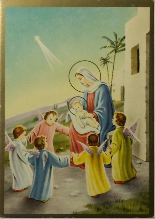 Pikkuenkelit piirissä Jeesus -lapsen luona 1987