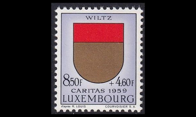Luxemburg 617 ** Caritas 8.50 Fr + 4.60 C (1959)