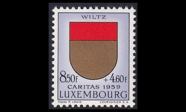 Luxemburg 617 ** Caritas 8.50 Fr + 4.60 C (1959)