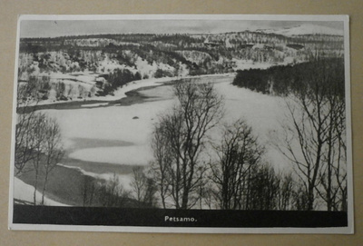 Petsamo, tunturinäkymä, jokea, mv pk, ei p.