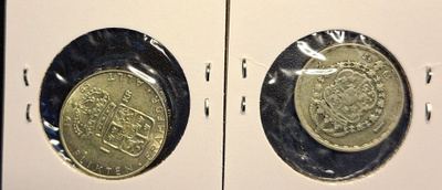 Ruotsi 1 Kruunu 1945 ja 1965