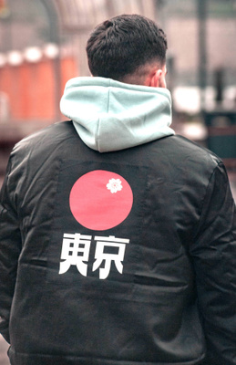 Bomber Jacket XL Tokio pilottitakki musta