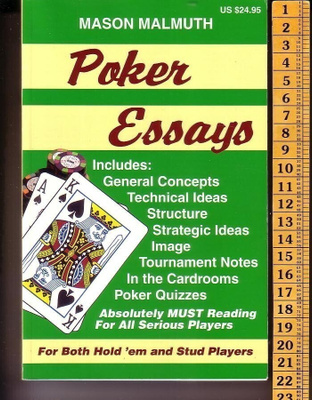 book, Mason Malmuth - Poker Essays