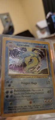 Gyarados #6 Base Set 1 (BS1) Holo Rare Pokémon kortti