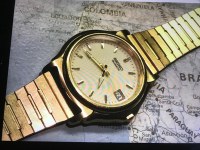 Kultaduplee 35mm SEIKO QUARTZ* *laadukas* *