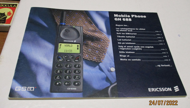 Ericsson kännykän käyttöohje v 1996