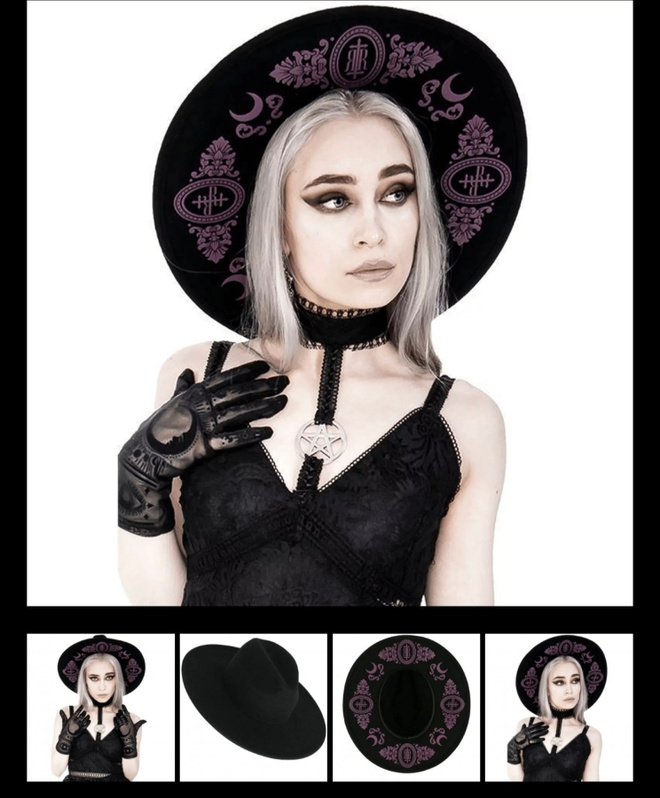 Restyle symbol gootti hattu gothic hat säädettävä