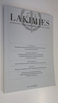 Lakimies 3/2008 : Suomalaisen lakimiesyhdistyksen aikakau...