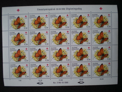 ** Postimerkkiarkki LaPe 1107