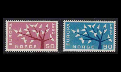 Norja 476-7 ** Europa (1962)