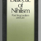 Gillian Rose: Dialectic of Nihilism: Post-Structuralism and - pikkukuva 1