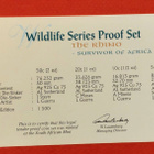 Etelä-Afrikka, Wildlife the Rhino 2 + 1 + 0,5 + 1/4 oz hopea - pikkukuva 3