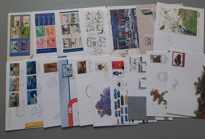 FDC Suomi erä 2003, 17eril, blokki vihko ym