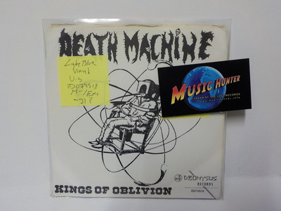 KINGS OF OBLIVION - DEATH MACHINE M-/EX+ LIGHT BLUE VINYL 7"