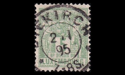 Luxemburg 48D o Allegoria 5 C (12½) loisto Diekirch 2.1.95