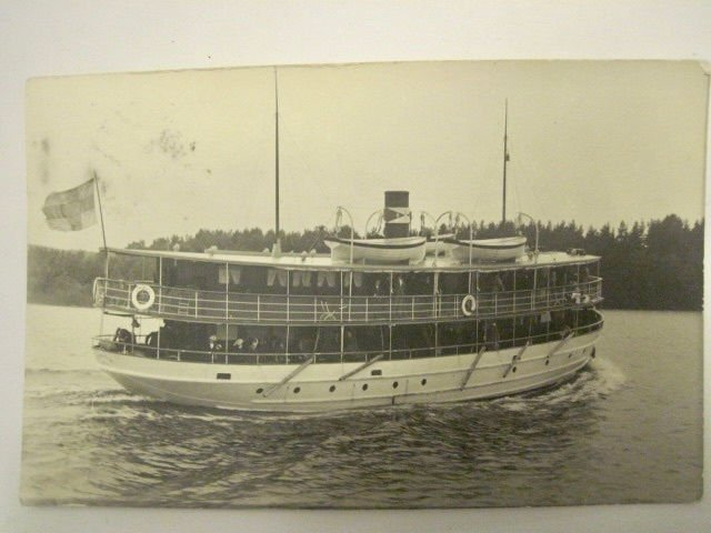 VANHA Postikortti Laiva Leppävirta I Kulkenut 1929