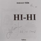 Harald Tuur : HI-HI (signeerattu) - pikkukuva 2