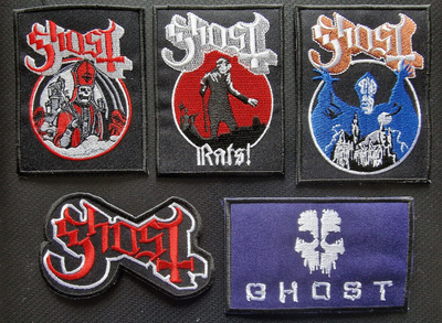 5 kpl GHOST  kangasmerkkejä osa 1