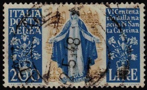 Italia 1948 Katharina von Siena 200L o