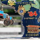 Michigan Kookas merkki. Halkaisija - 53 mm. - pikkukuva 5