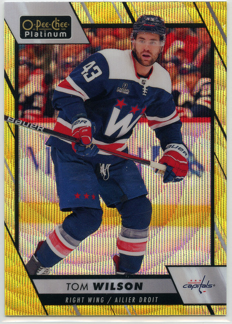 2023-24 OPC Platinum Neon Yellow Surge #103 Tom Wilson
