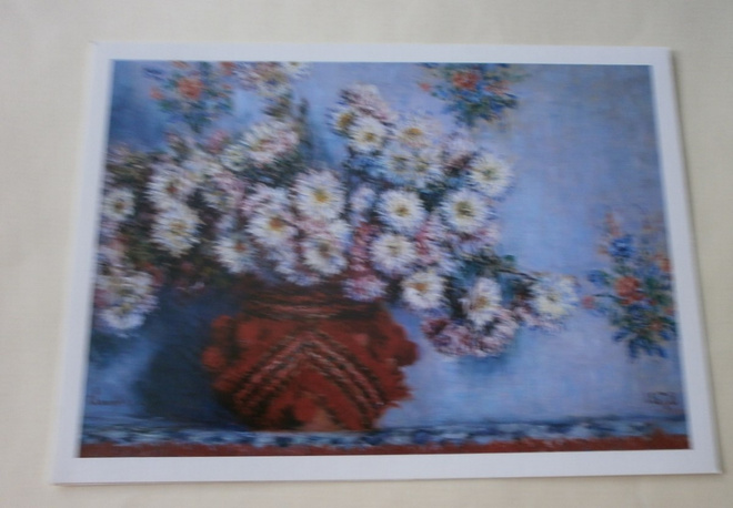 Monet: Krysanteemeja, taittokortti, ei p.