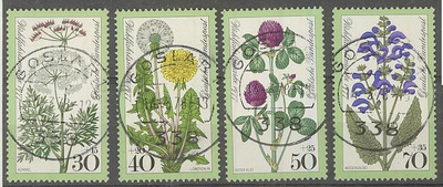 Länsi-Saksa Mi 949-52 o kauniit