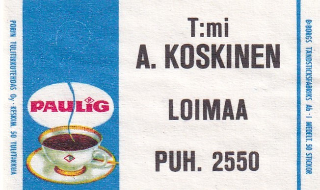 Loimaa, A. Koskinen, Paulig    8/3