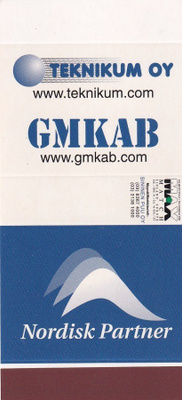 Teknikum Oy. GMKAB  Nordisk Partner  . aski, aihio b449