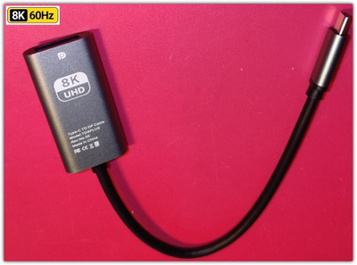 Uusi 8K@60hz/4K@120Hz USB C - DisplayPort -adapteri #29395