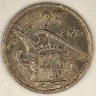 Espanja 25 pesetan kolikko 1957 - pikkukuva 2