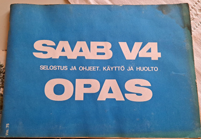 Saab 96 V4 käyttöohjekirja v -75.