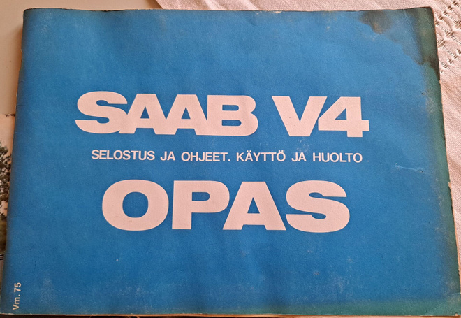 Saab 96 V4 käyttöohjekirja v -75.