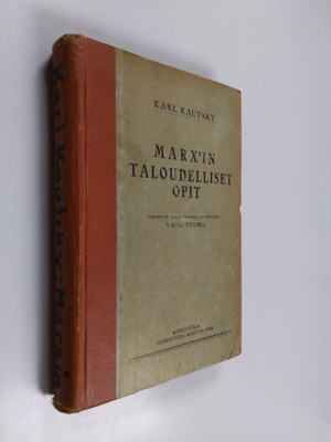 Karl Kautsky : Karl Marx'in taloudelliset opit