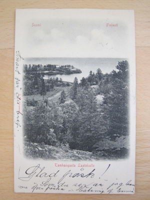 VANHA Postikortti Tamhanka Sortavala 1902