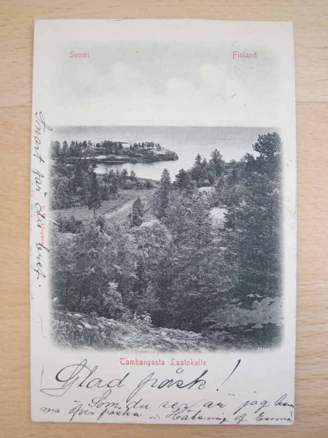 VANHA Postikortti Tamhanka Sortavala 1902