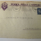 VANHA Firmakuori Pekka Pulli Viipuri 1932 - pikkukuva 1