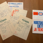 Huoltamo kuitteja & Esso Huoltoasemaluettelo ja tilikirja - pikkukuva 1