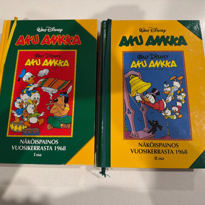 Aku Ankka näköispainos 1968 Osat 1 ja 2