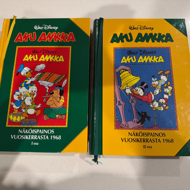 Aku Ankka näköispainos 1968 Osat 1 ja 2