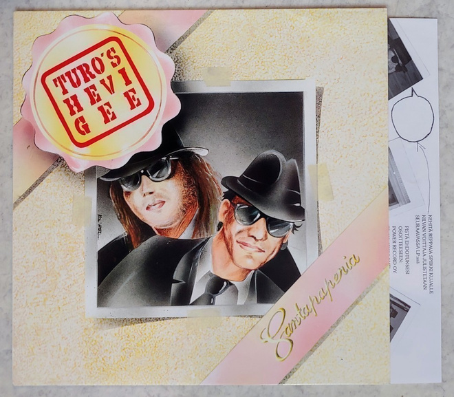 TURO’S HEVI GEE: Santapaperia – 1989 Power LP + kuvaliite