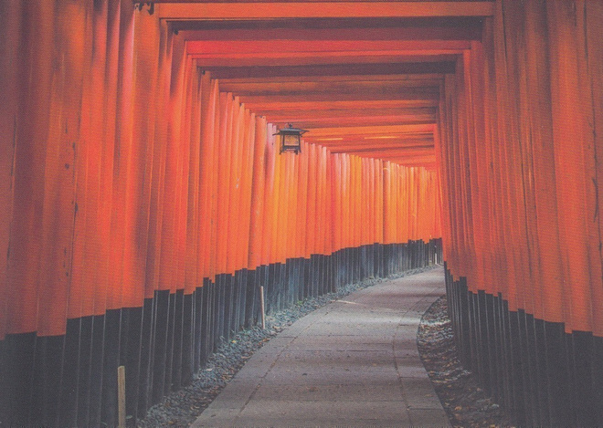 Fushimi Inari Shrine -käytävä, Kioto, Japani