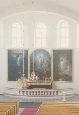 KIRKKOKORTTI - VAMMALA - TYRVÄÄN KIRKKO - SISÄKUVA