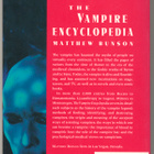 Matthew Bunson: The Vampire Encyclopedia - pikkukuva 2