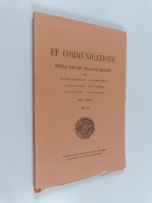 Kaarle Krohn : FF communications No. 76 : Kalevalastudien...