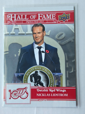 Nicklas Lidström 25-26 Detroit Centennial Hall Of Fame
