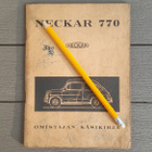 Neckar 770 Auton Omistajan Käsikirja 1965 - pikkukuva 1
