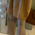 Upea beige meleerattu oversize neulemekko neule tunika S/ M - pikkukuva 4