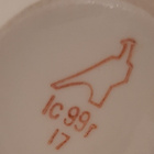 USSR 4x posliinikuppi 4x alunen helmiäinen kukkakuvio Dulevo - pikkukuva 4
