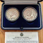 San Marino 2003 5 ja 10e hopeajuhlarahat Ateenan olymp. - pikkukuva 1